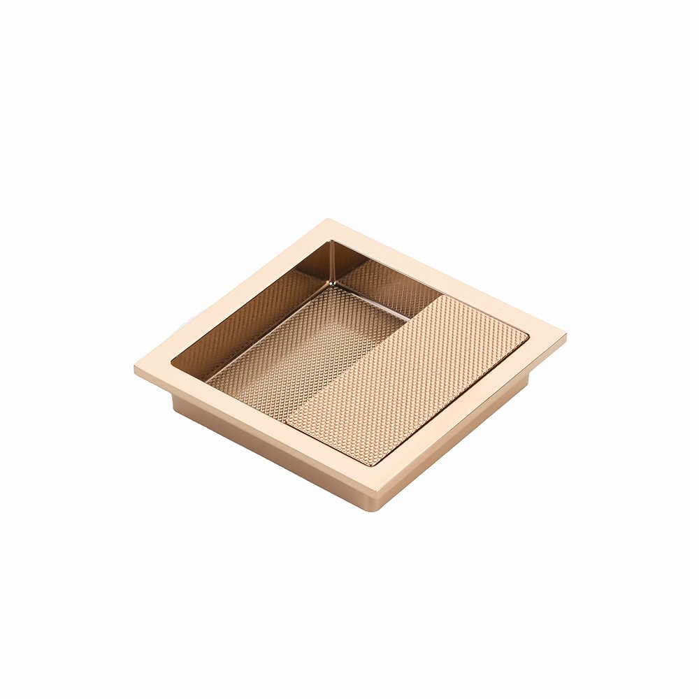 Schaub and Company 3 7/8" Long Recessed Pull in Polished Rose Gold