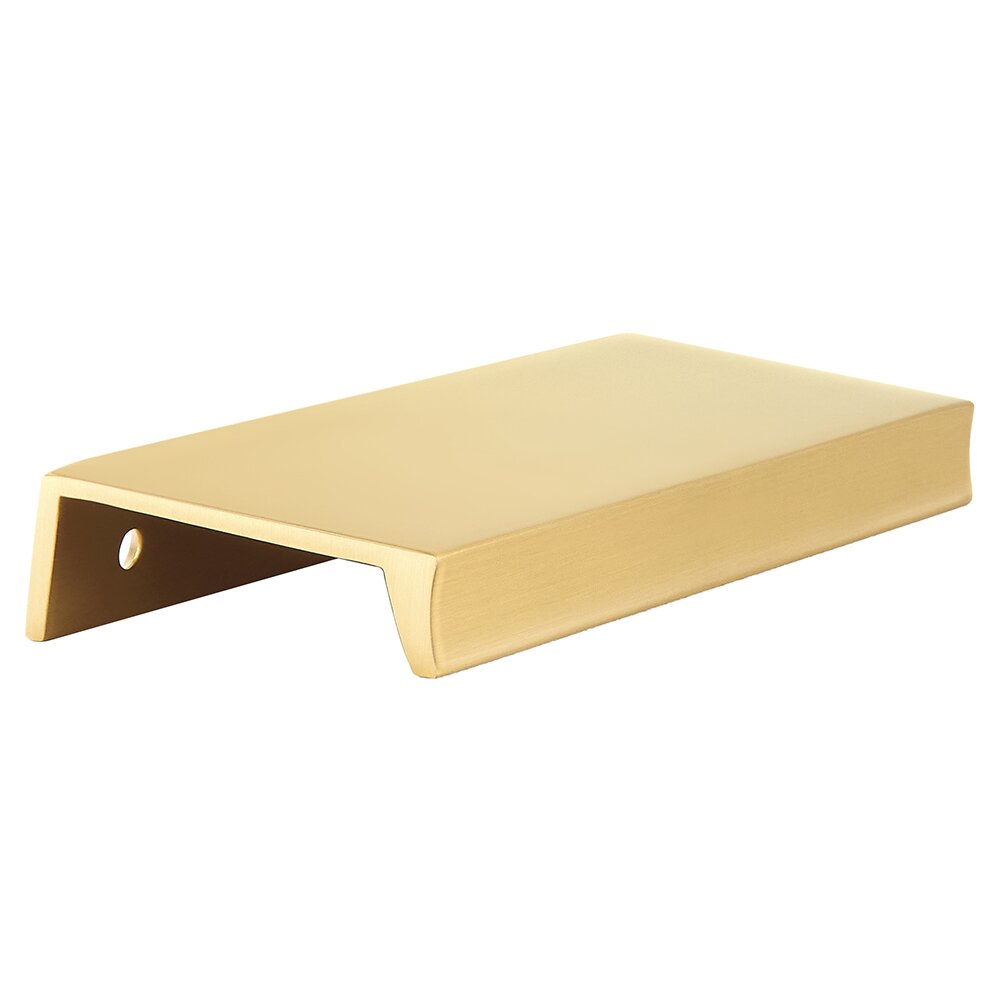 Schaub and Company 5 1/4" Long Edge Pull in Satin Brass