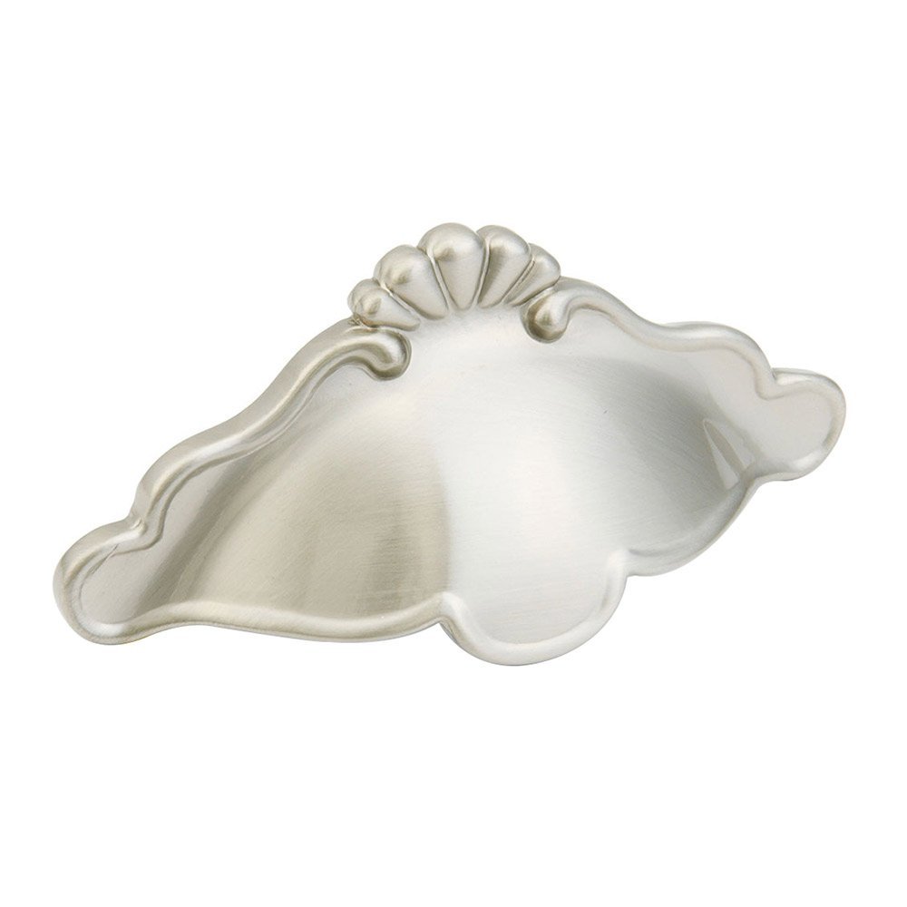Schaub and Company 3" Center Scalloped Cup Pull in Satin Nickel