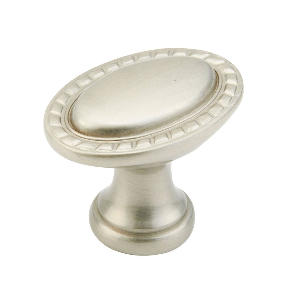Schaub and Company 1 3/8" Oval Rope Knob in Satin Nickel