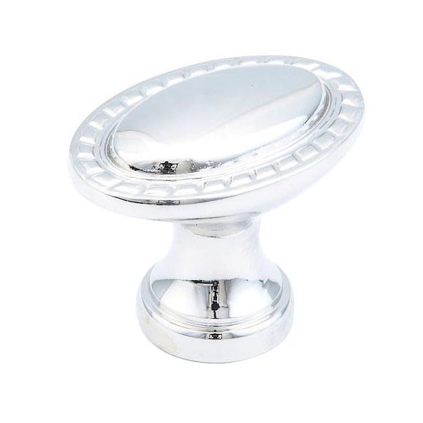 Schaub and Company 1 3/8" Oval Rope Knob in Polished Nickel