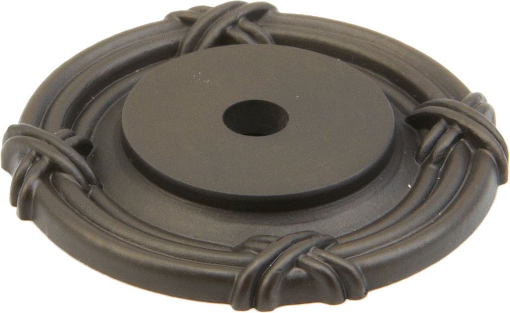 Schaub and Company Solid Brass Oil Rubbed Bronze 1 1/2" (38mm) Round Backplate