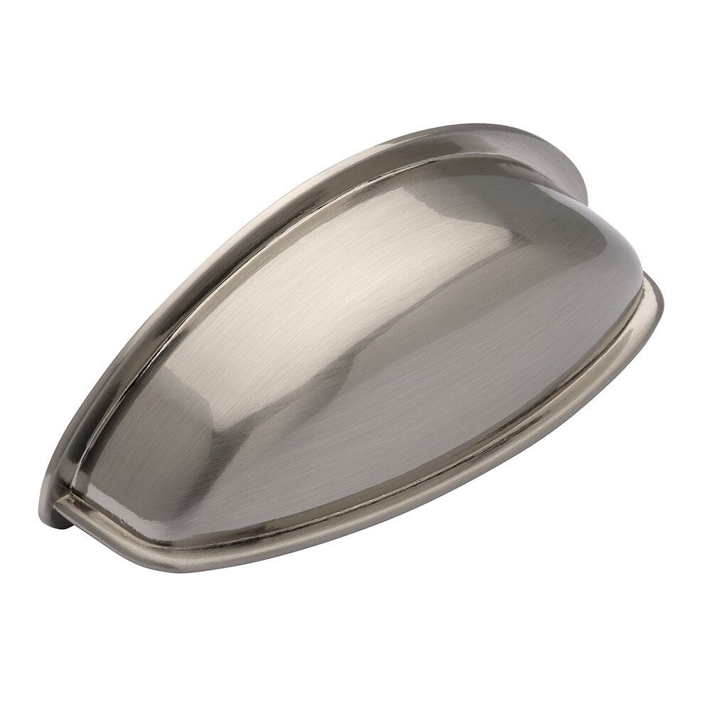 Siro Designs 2 1/2" Centers Cup Pull in Stainless Steel Effect