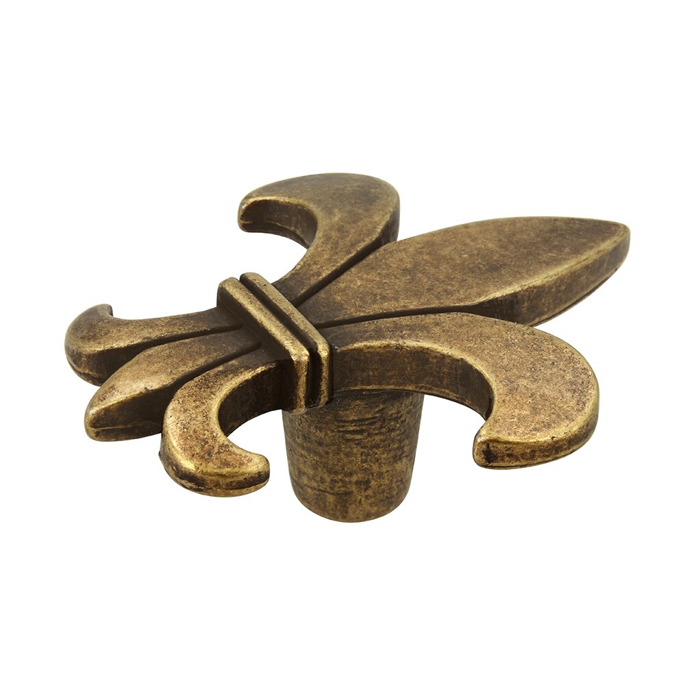 Siro Designs 49 mm Long Knob in Antique Brass