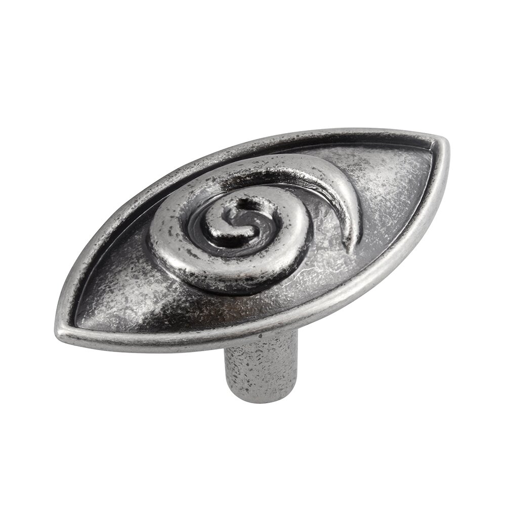 Siro Designs 65 mm Long Knob in Antique Silver