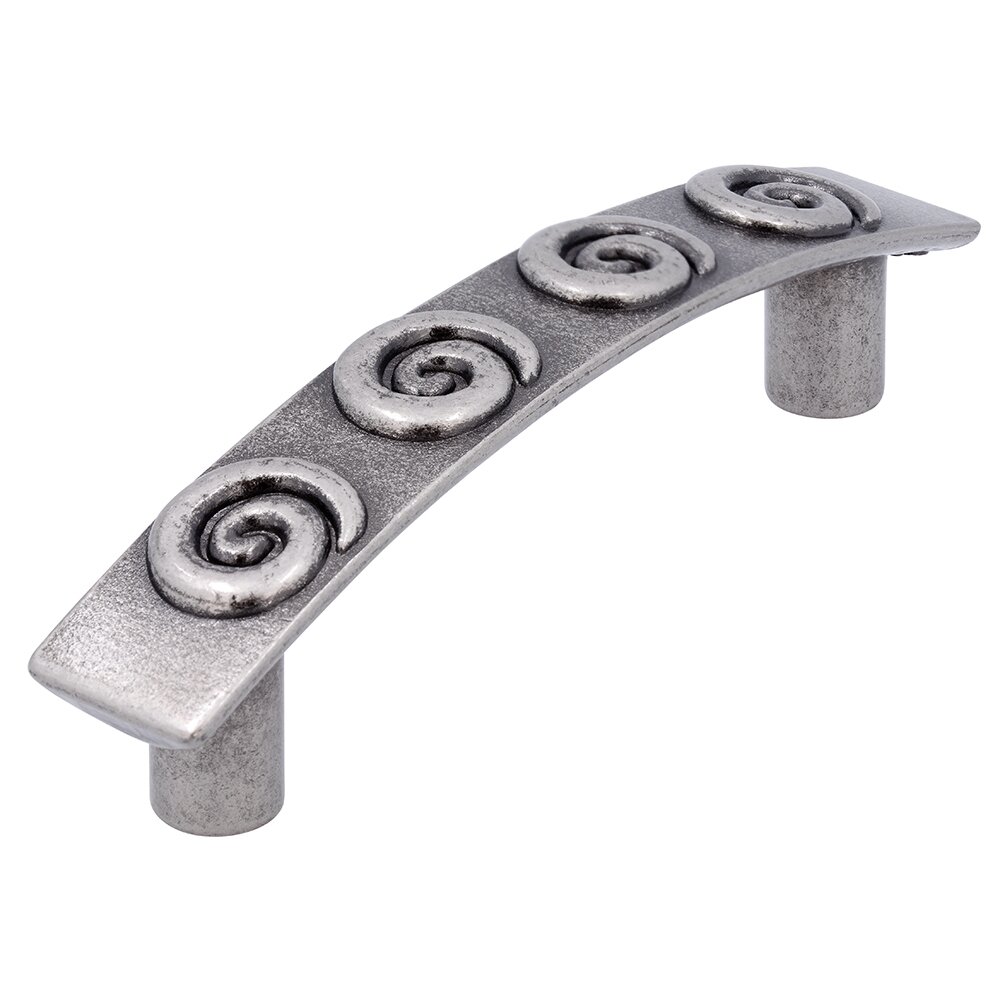 Siro Designs 96 mm Centers Spiral Pull in Antique Silver