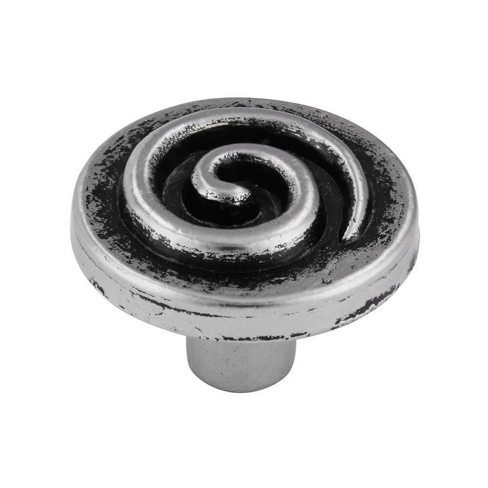 Siro Designs 7/8" Spiral Knob in Antique Silver