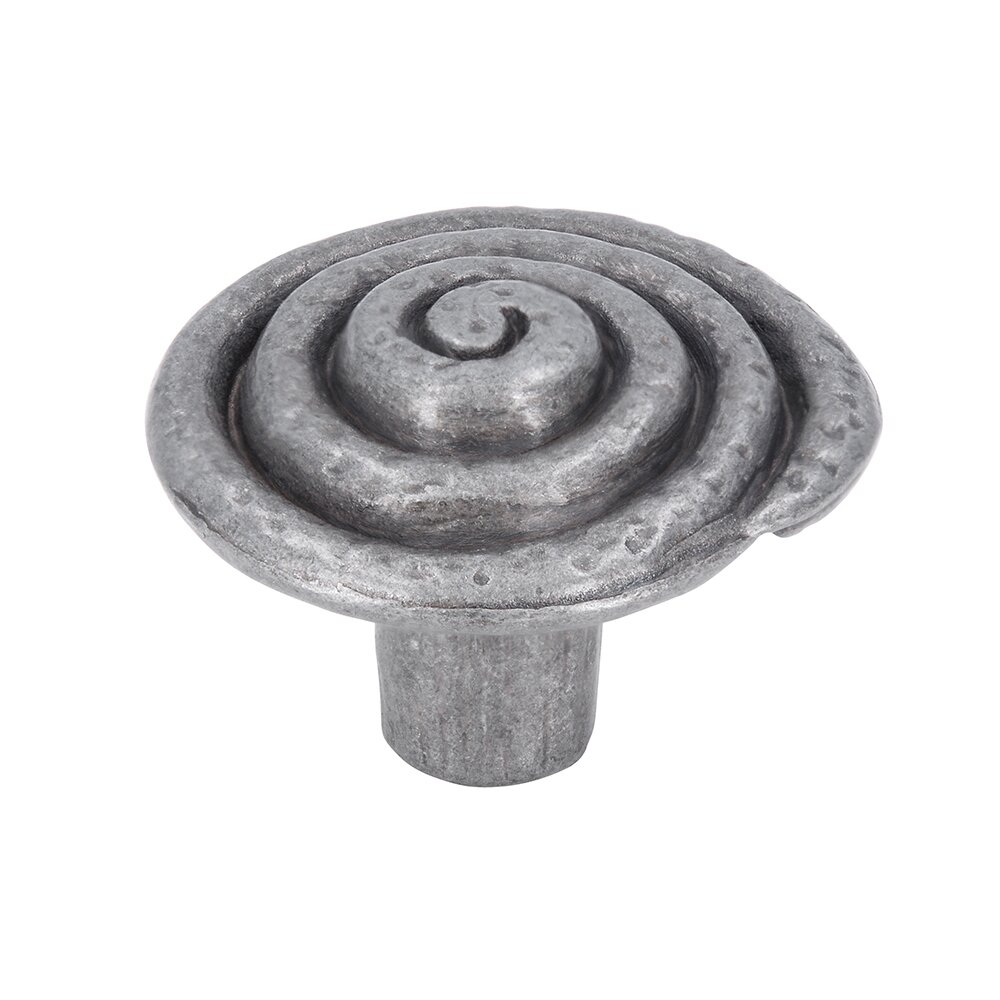 Siro Designs 1 5/16" Spiral Knob in Antique Tin