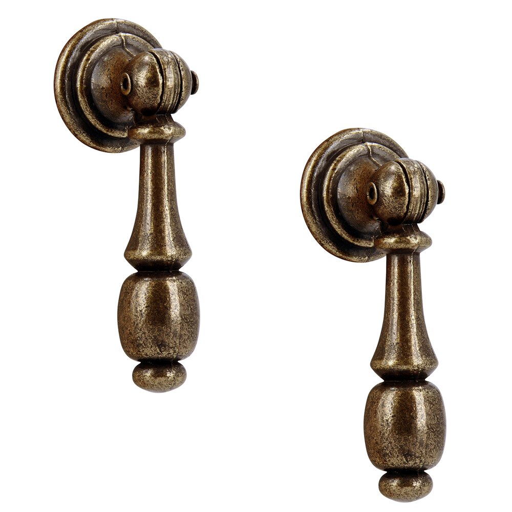 Siro Designs (Two Pack) 54 mm Long Pendant Pull in Antique Brass