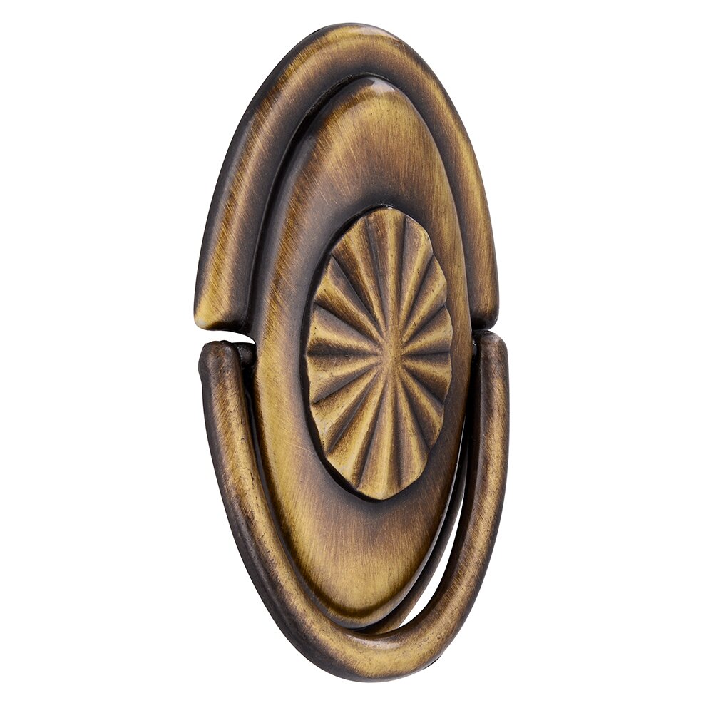 Siro Designs 32 mm Centers Drop Pull in Antique Brass