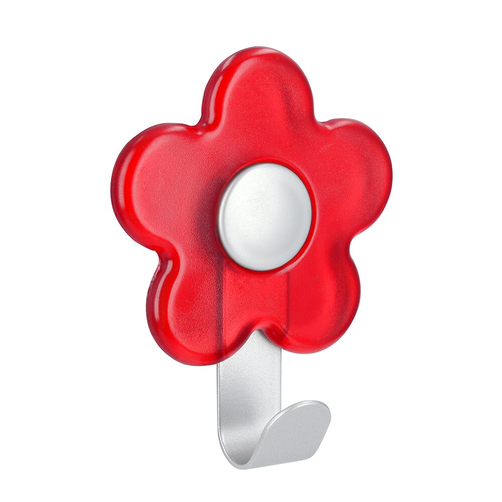 Siro Designs Flower Hook in Red/Aluminum