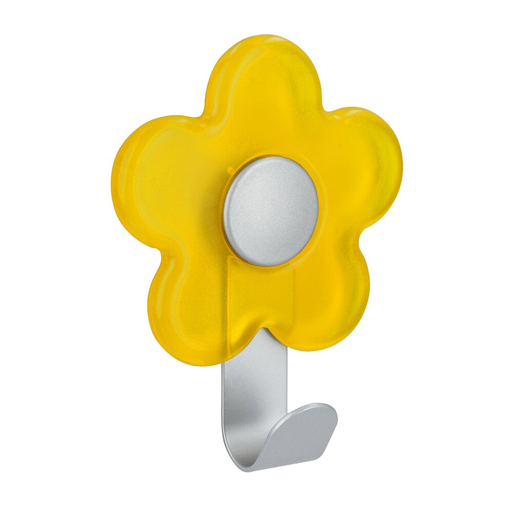 Siro Designs Flower Hook in Yellow/Aluminum