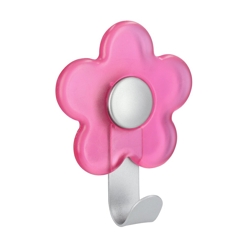 Siro Designs Flower Hook in Pink/Aluminum