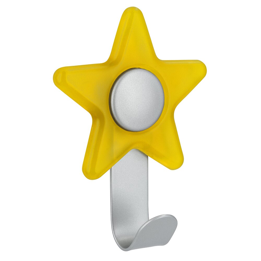 Siro Designs Star Hook in Yellow/Aluminum