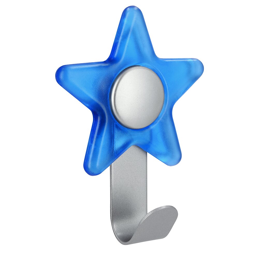 Siro Designs Star Hook in Blue/Aluminum