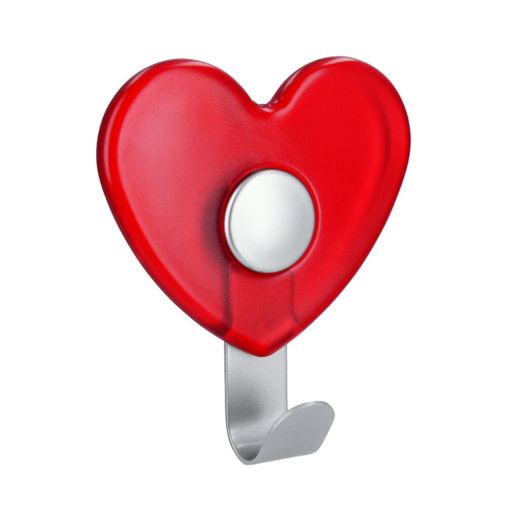 Siro Designs Heart Hook in Red/Aluminum
