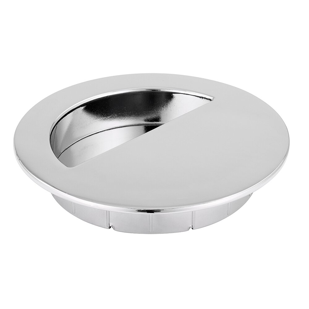 Siro Designs 90 mm Long Recessed Pull in Bright Chrome