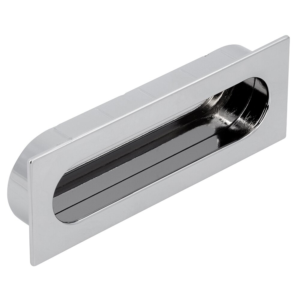 Siro Designs 125 mm Long Recessed Pull in Bright Chrome