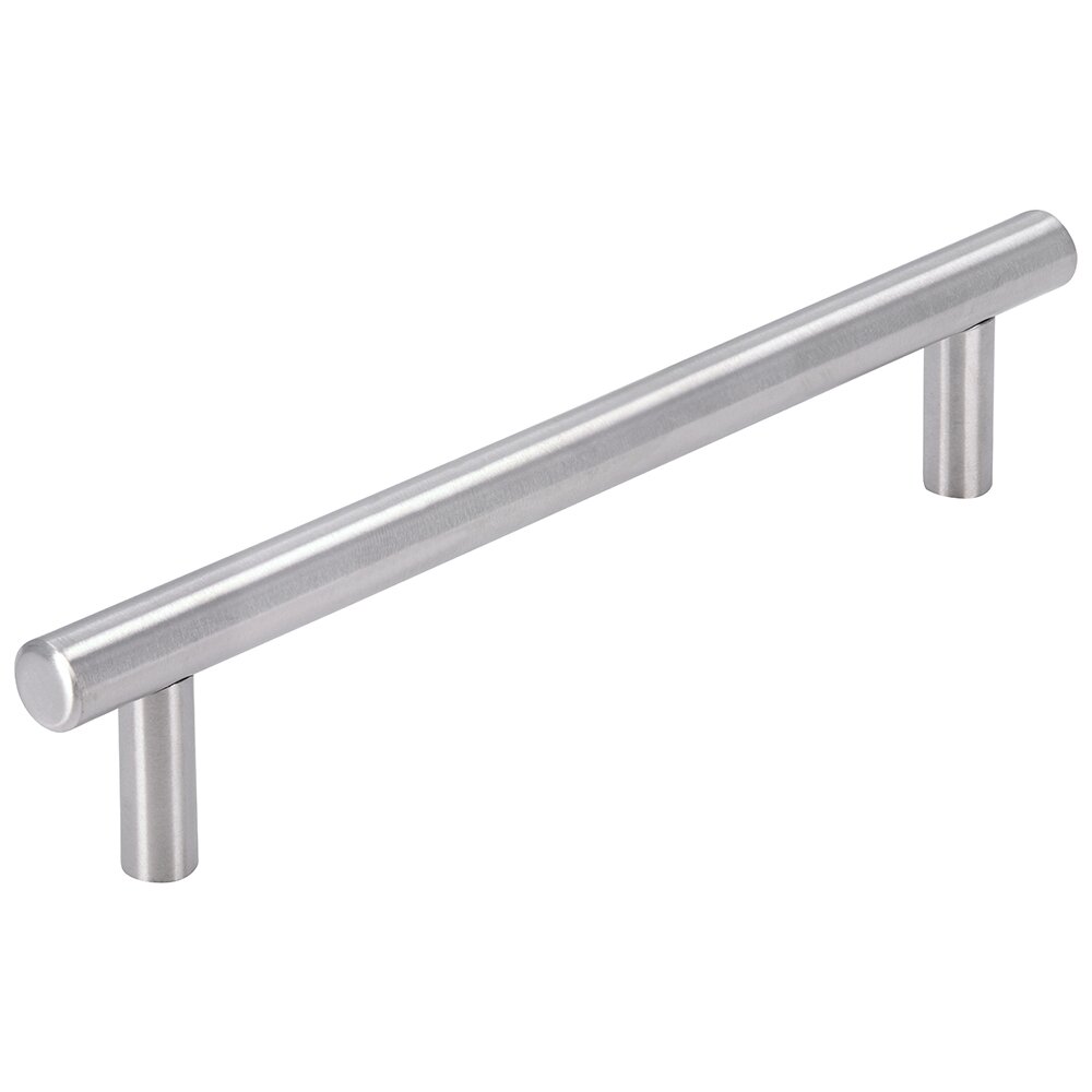 Siro Designs 128 mm Centers Hollow Thin European Bar Pull in Stainless Steel