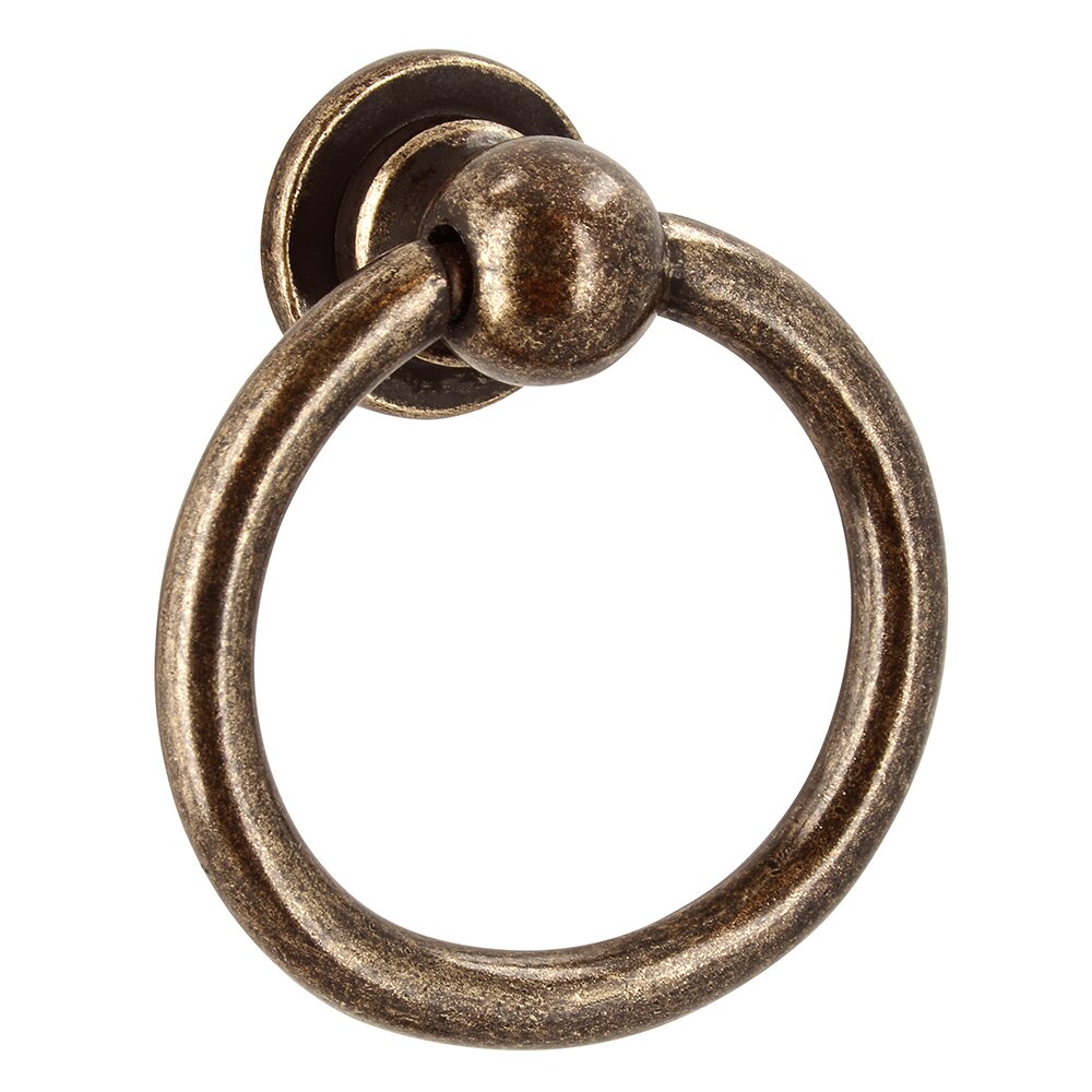 Siro Designs 40mm Long Ring Pull in Antique Brass