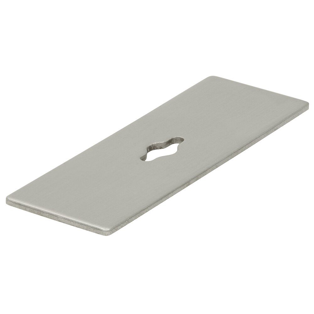Siro Designs 72 mm Long Base Plate in Matte Stainless Steel Effect