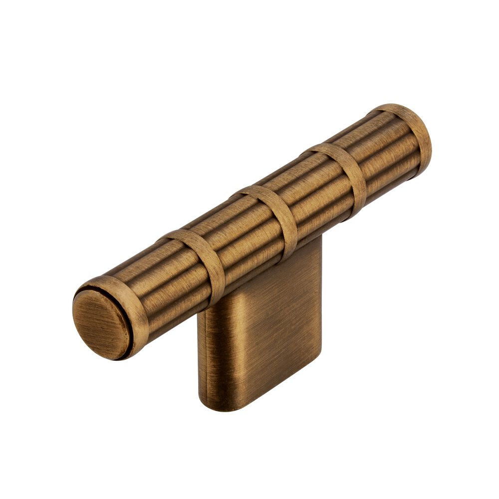 Siro Designs 69 mm Long T Handle  In Antique Brass