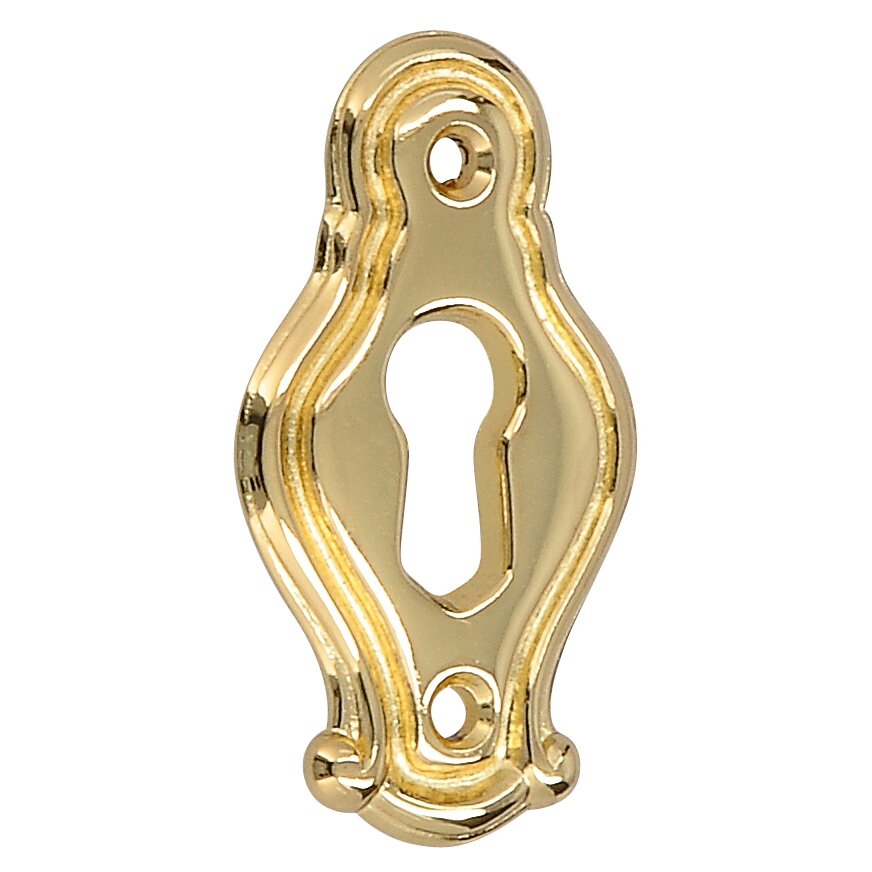 Siro Designs 31 mm Centers Key Hole Cover in Polished Brass