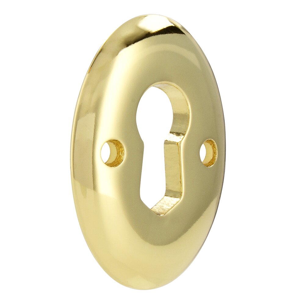 Siro Designs 15 mm Centers Key Hole Cover in Bright Brass