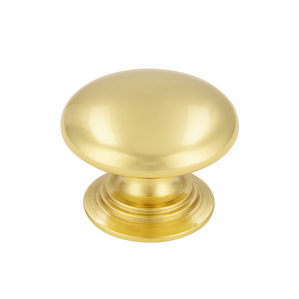 Siro Designs 1 3/16" Knob in Polished Brass