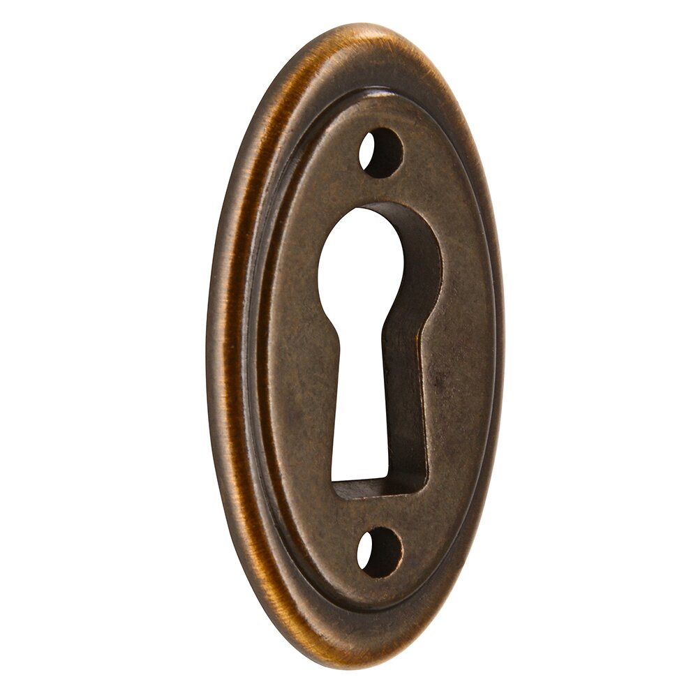 Siro Designs 22 mm Centers Key Hole Cover in Antique Brass