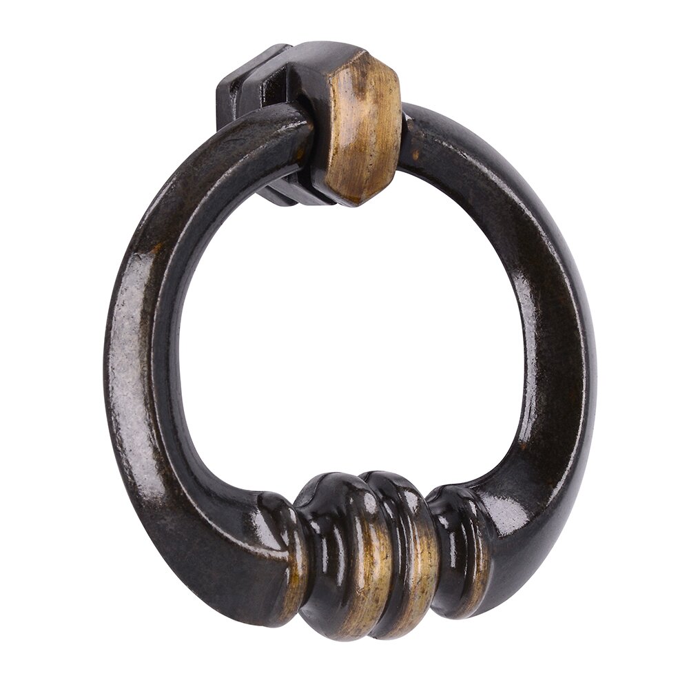 Siro Designs 41 mm Long Ring Pull in Antique Brass