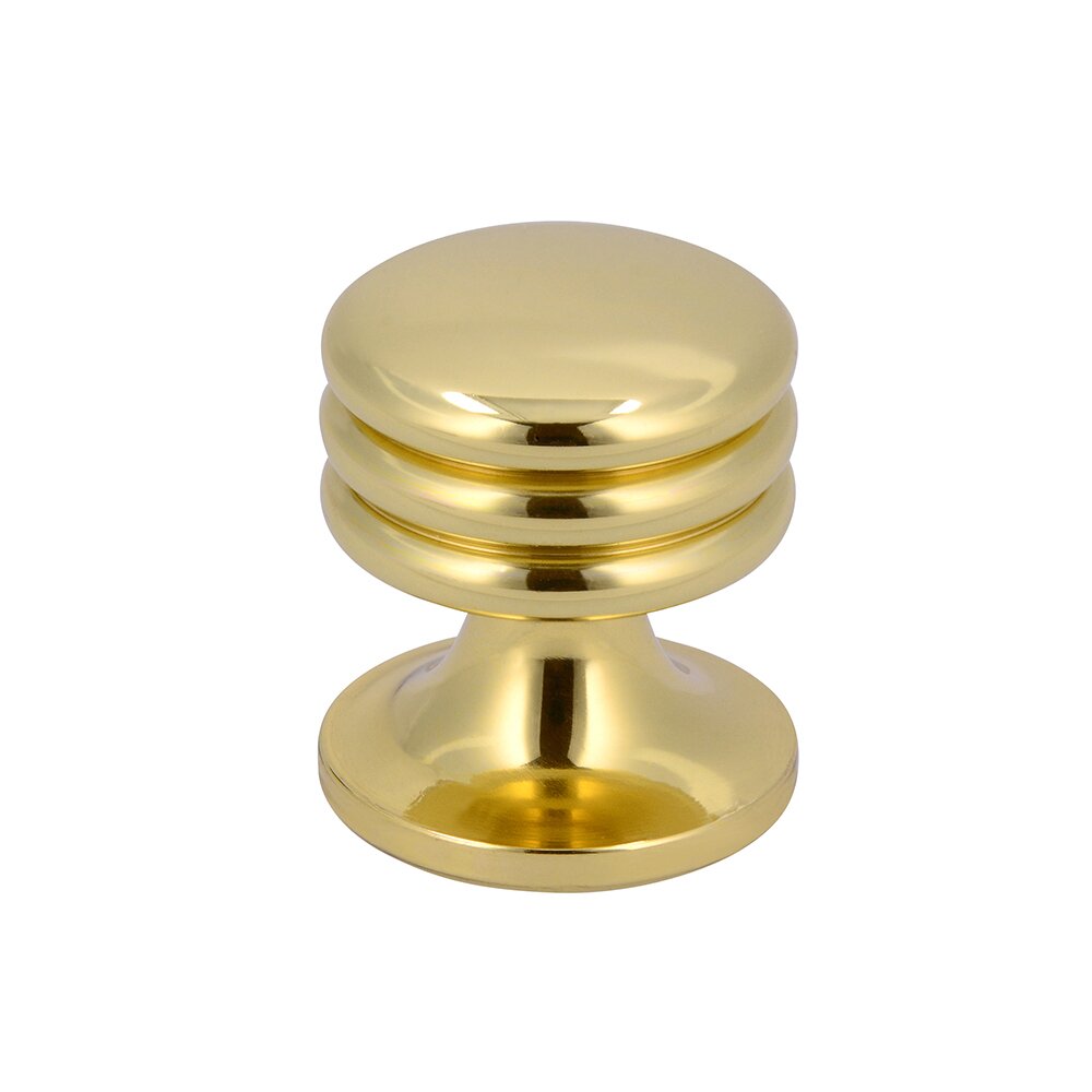 Siro Designs 13/16" Knob in Polished Brass