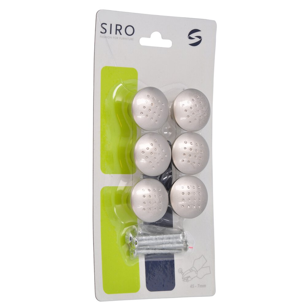 Siro Designs (6 Pack) 1 5/16" In Matte Nickel