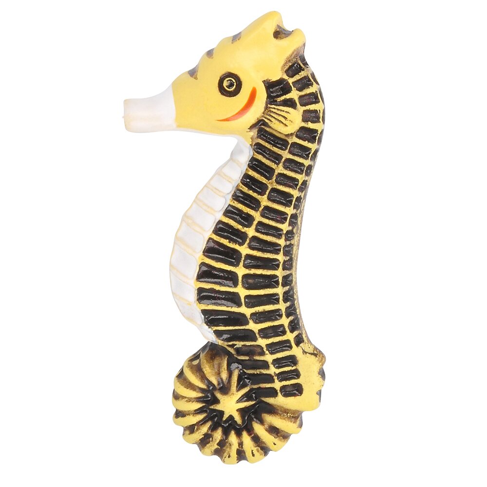 Siro Designs 66 mm Long Sea Horse knob in Coloured