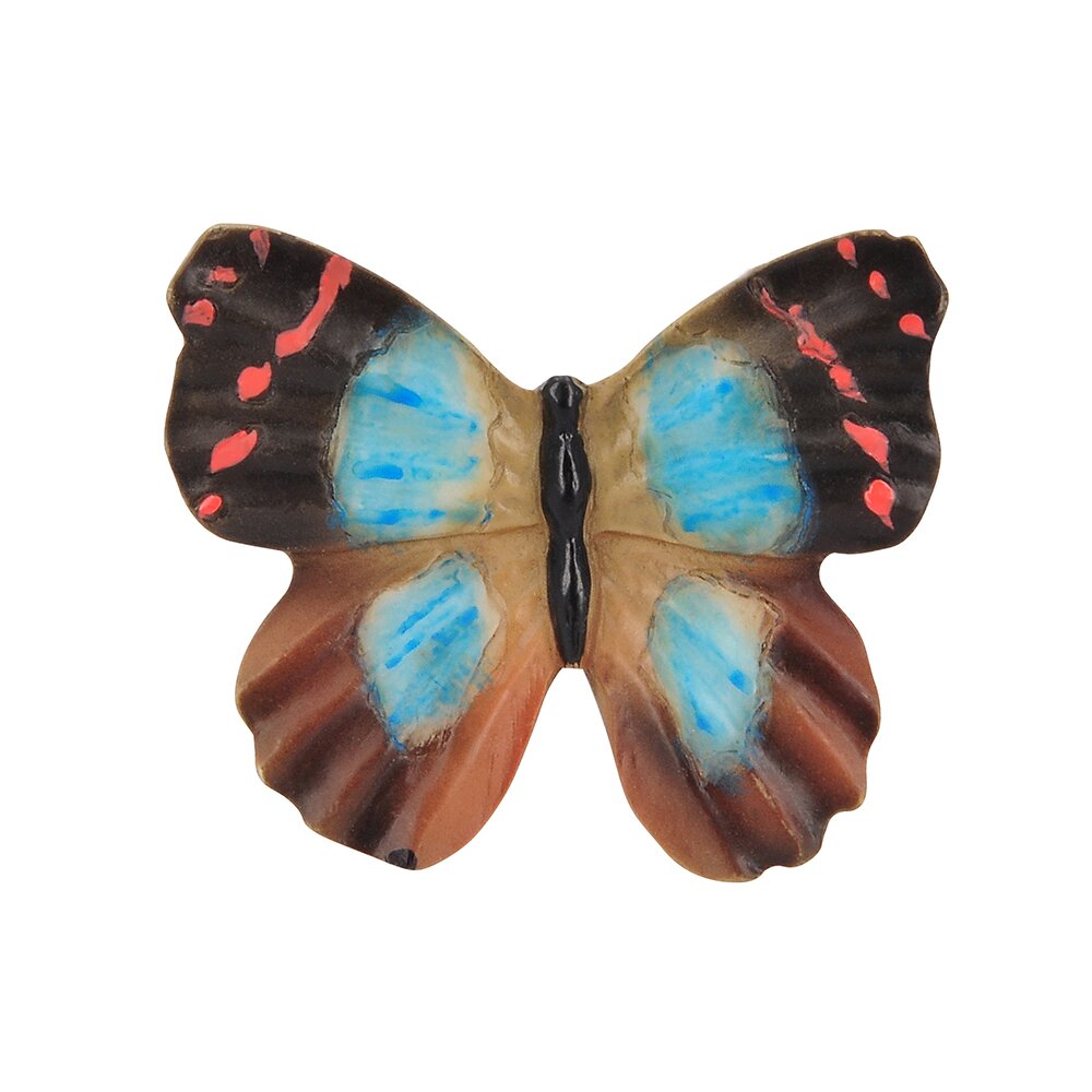 Siro Designs 38 mm Long Butterfly Knob in Coloured