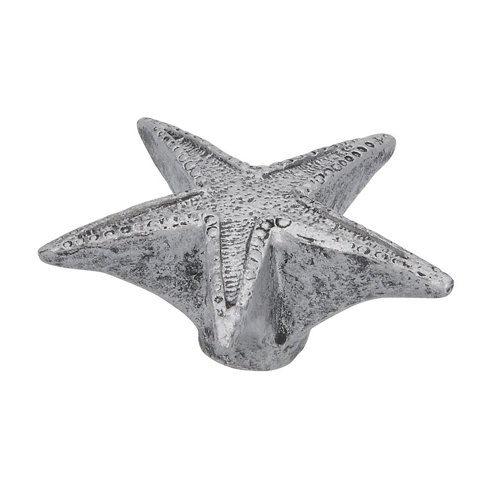Siro Designs 48 mm Long Star Knob in Antique Silver
