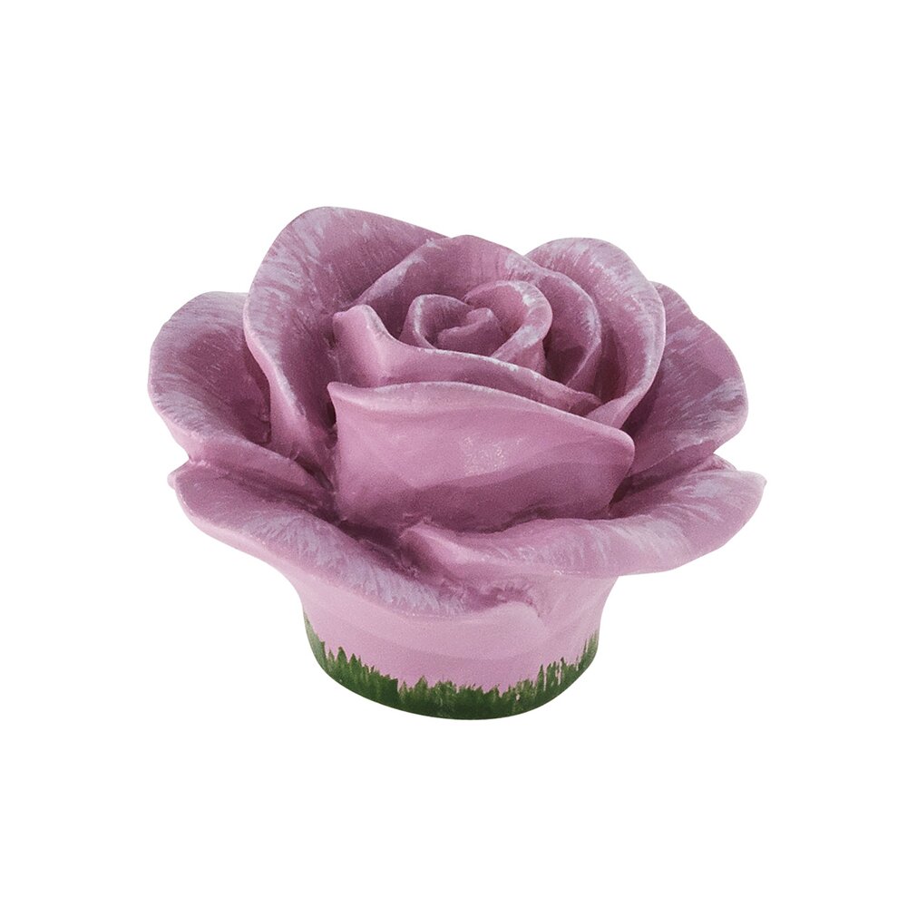 Siro Designs 48 mm Long Rose Knob in Flower Rose