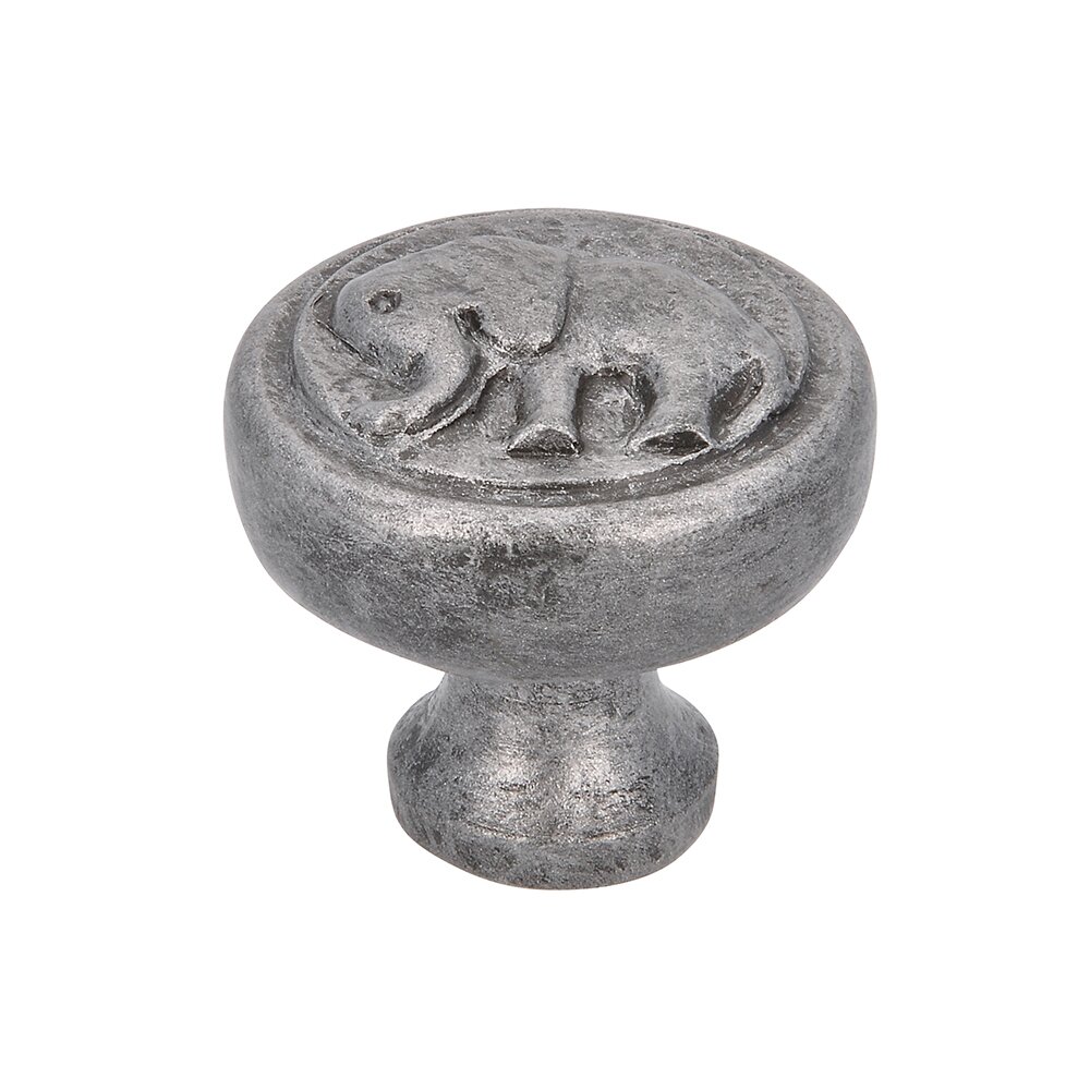 Siro Designs 46mm Diameter Elephant Knob in Antique Silver