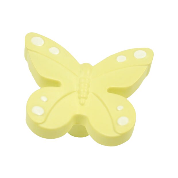 Siro Designs 40 mm Long Butterfly Knob in Butterfly Yellow