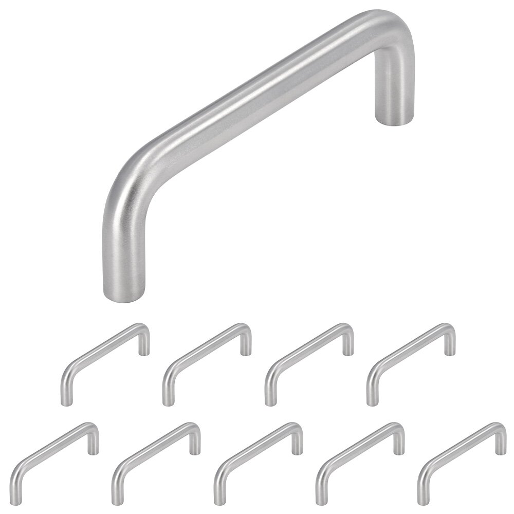Siro Designs (10pc) 96mm Centers Wire Pull in Stainless Steel