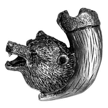 Sierra Lifestyles Bear with Claw Knob Left in Pewter