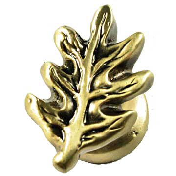 Sierra Lifestyles Oak Leaf Knob in Antique Brass