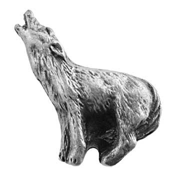 Sierra Lifestyles Howling Wolf Knob Right in Pewter