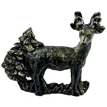 Sierra Lifestyles Standing Deer Pull in Bronzed Black