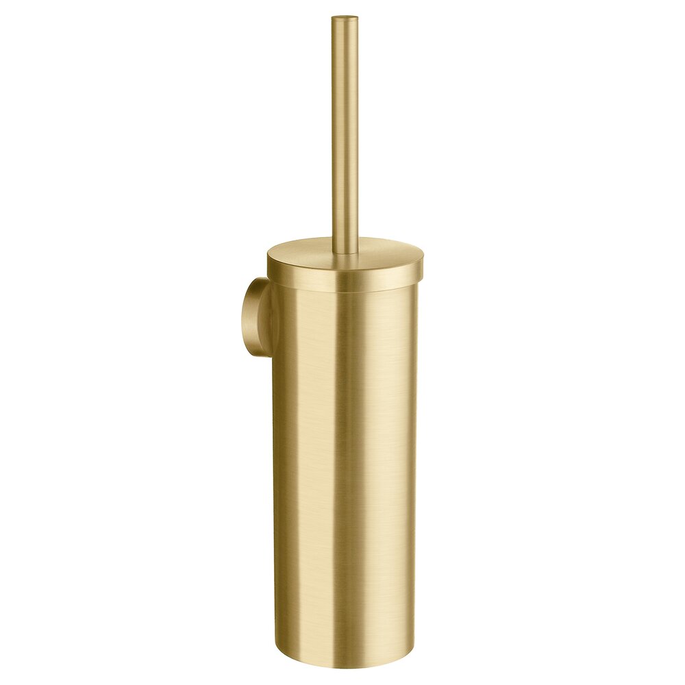 Smedbo Wall Mounted Toilet Brush & Holder in Brushed Brass