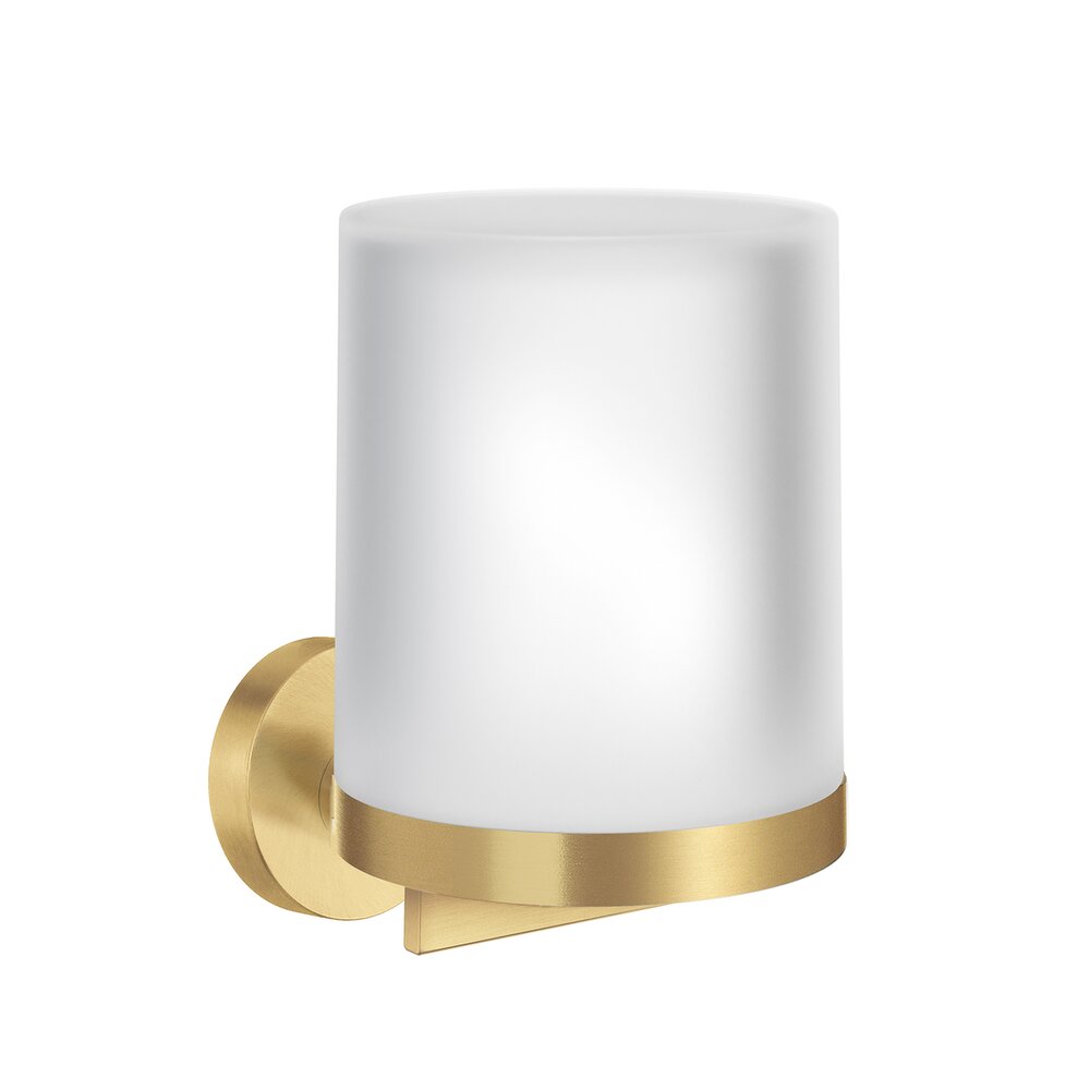 Smedbo Frosted Liquid Soap Dispenser in Brushed Brass