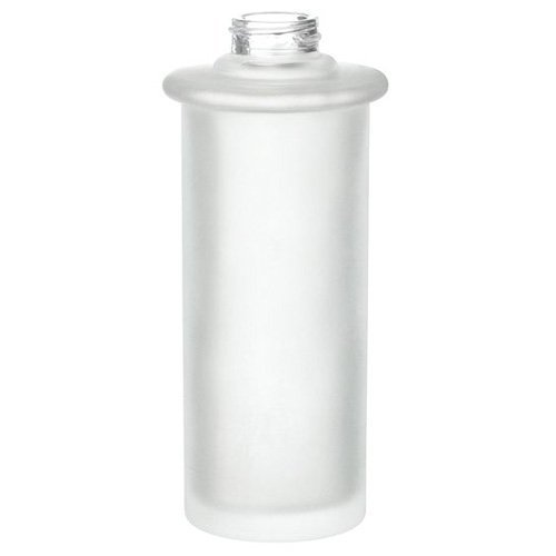 Smedbo Xtra 5 1/2" Tall Spare Soap/Lotion Pump Container in Frosted Glass