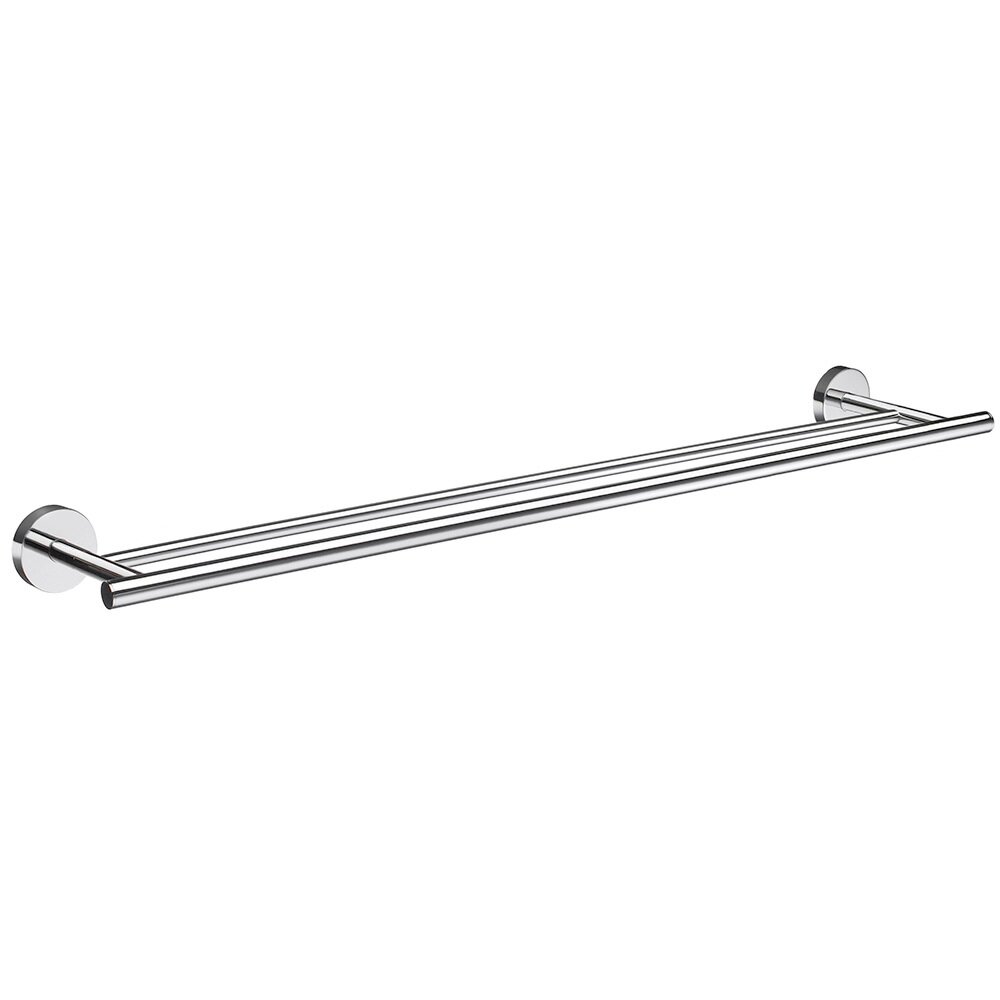 Smedbo 25" Double Towel Bar in Polished Chrome