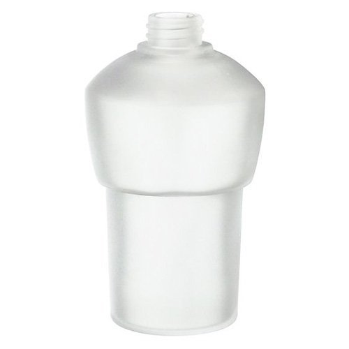 Smedbo Xtra 5 1/4" Tall Spare Soap/Lotion Pump Container in Frosted Glass