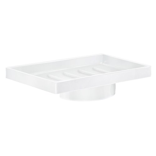 Smedbo Xtra Porcelain Container Soap Dish in White Porcelain